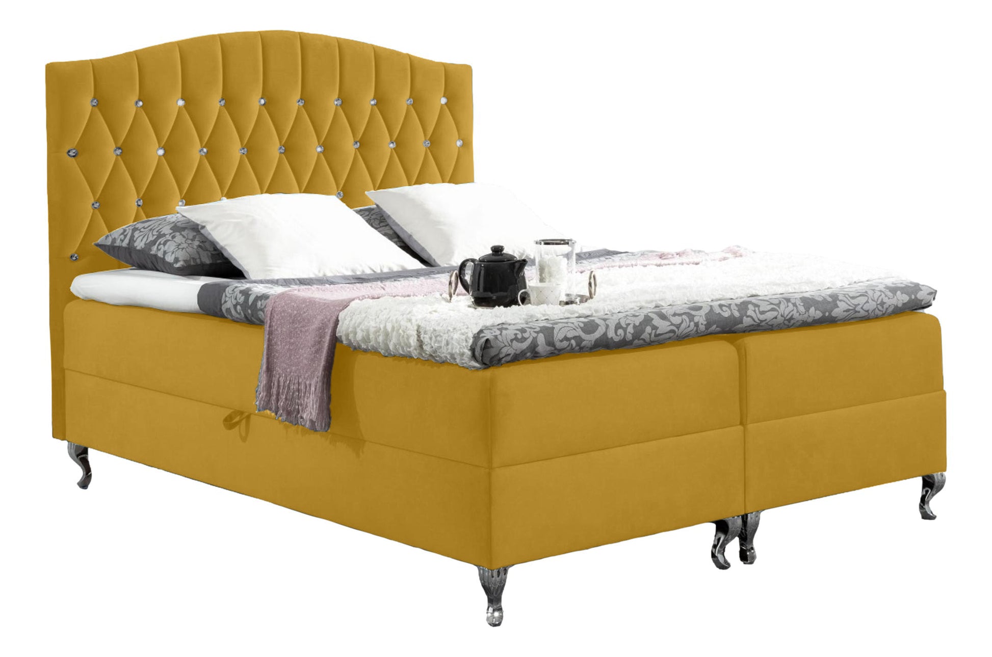 Boxspring Moscow Bed - Timeless Elegance with Ultimate Comfort