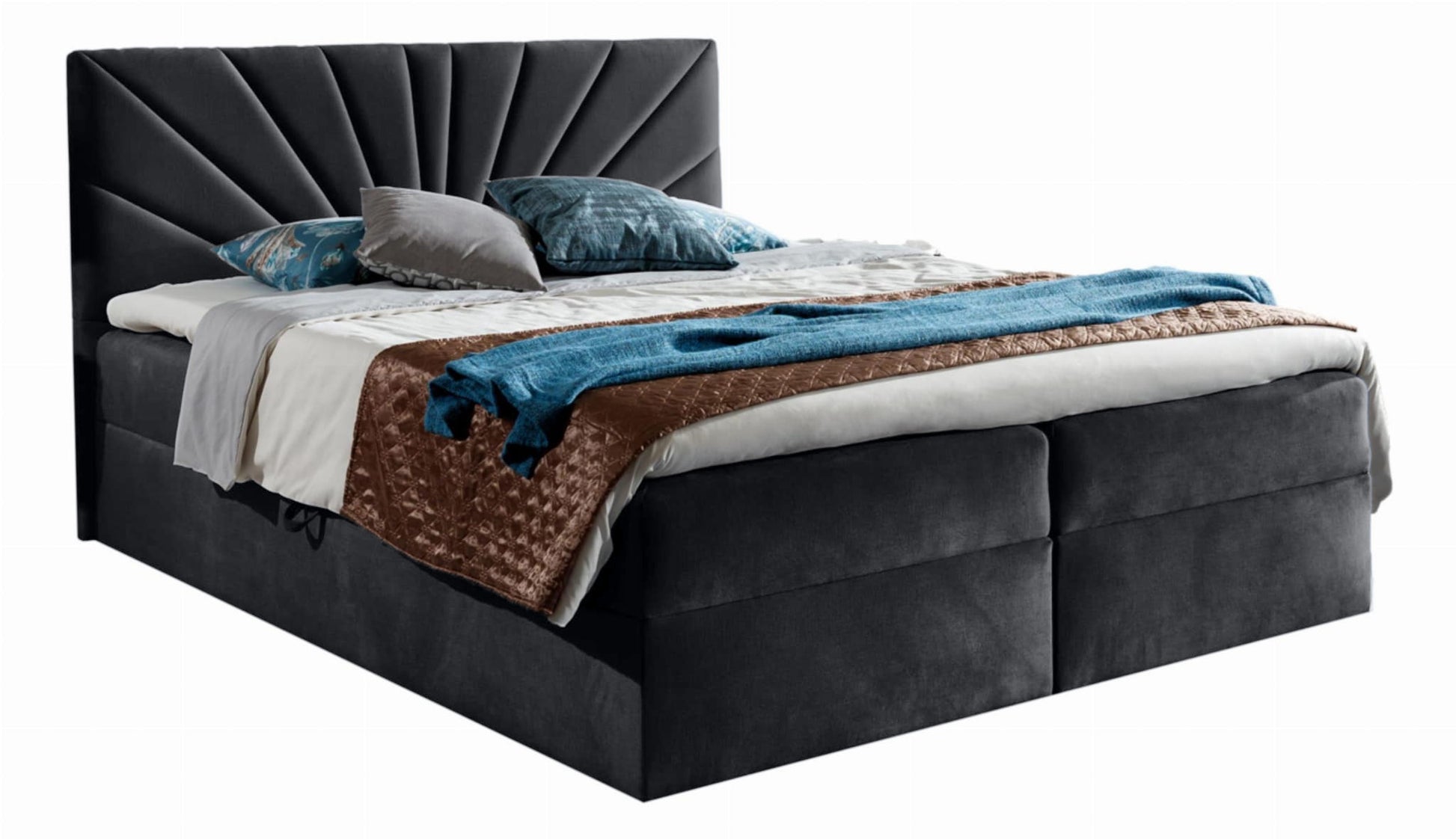 Boxspring Palma Bed - Mediterranean Elegance with Ultimate Comfort