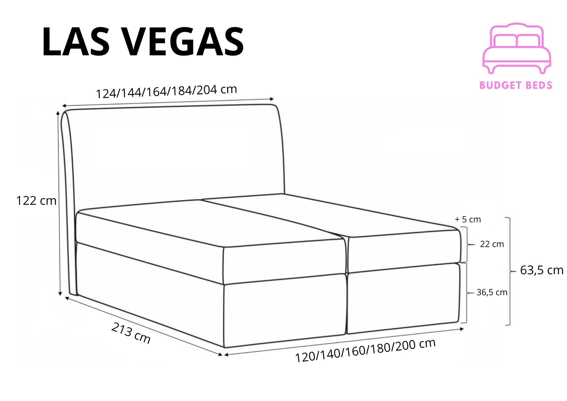 Boxspring Las Vegas Bed - The Pinnacle of Style