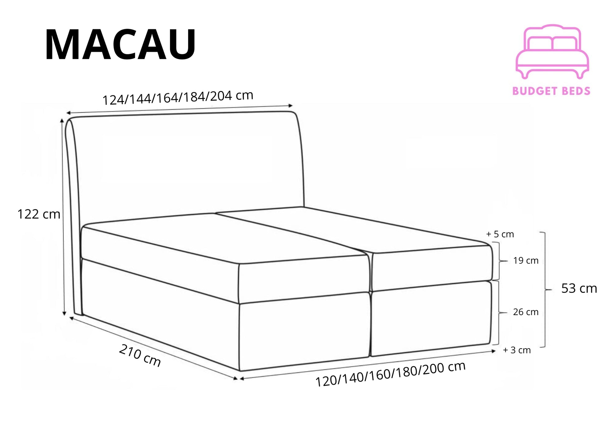 Boxspring Macau Bed - A Perfect Blend of Style and Sophistication